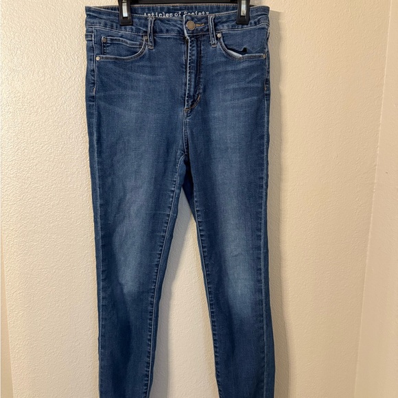 Articles Of Society Deep Blue Skinny Jeans - Picture 1 of 5